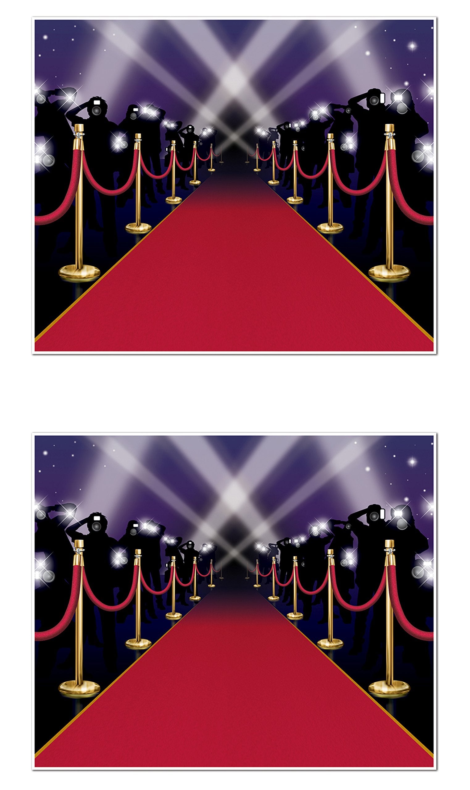 Red Carpet Insta Mural Photo Backdrop Pack of 2