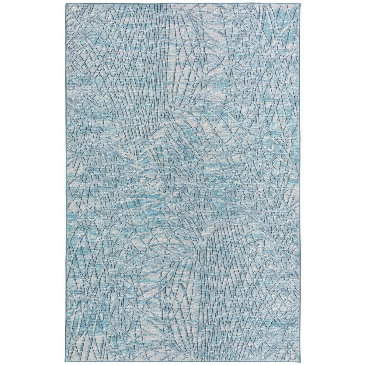 Winslow Wl2 Blue Transitional Rug Rectangle 2' X 3'