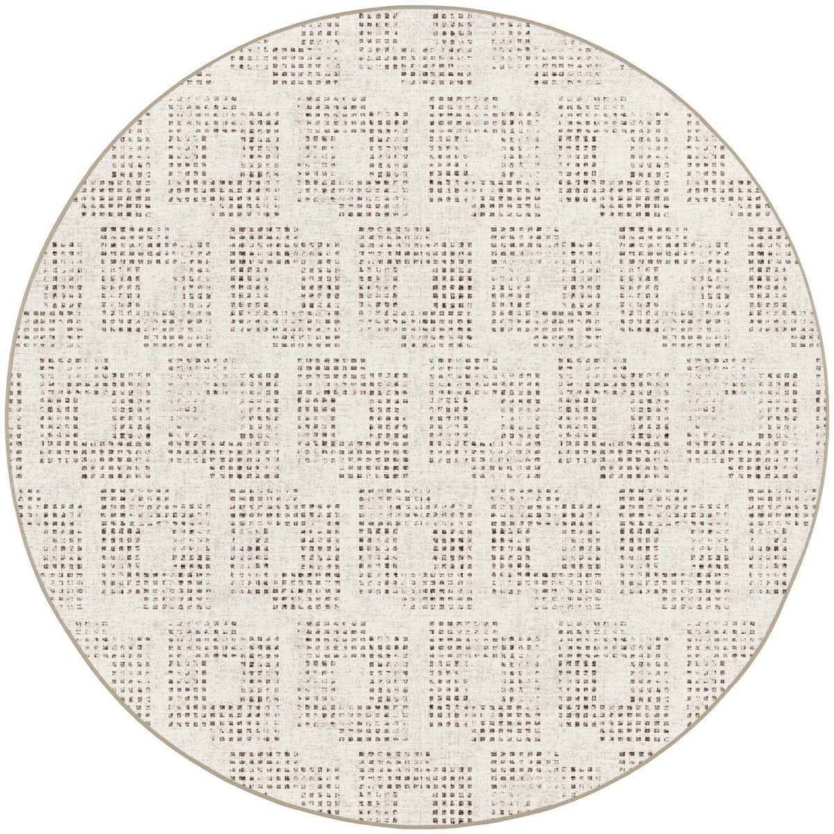 Dalyn Delano Da1 Ivory 4' X 4' Round Rug Da1Iv4Ro