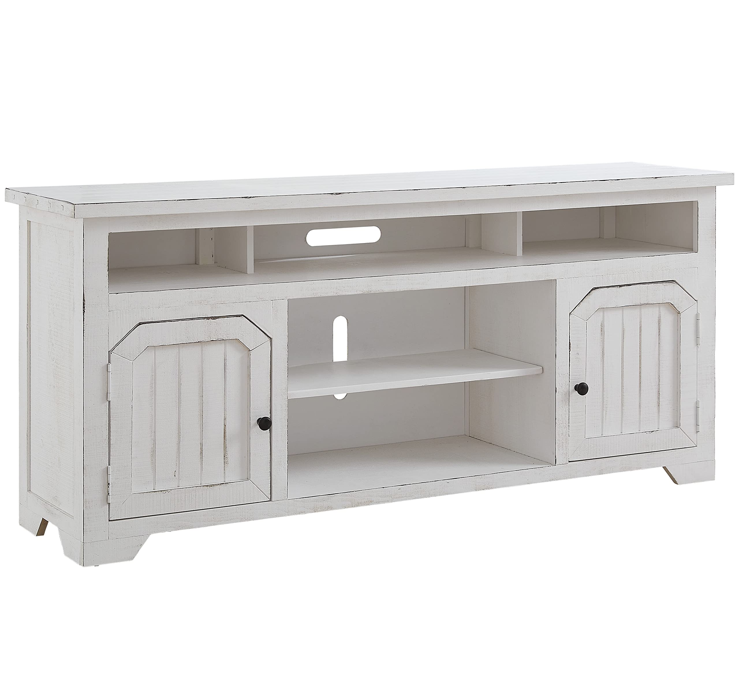 Progressive Furniture Elmhurst 68 Inch TV Console, Cotton White