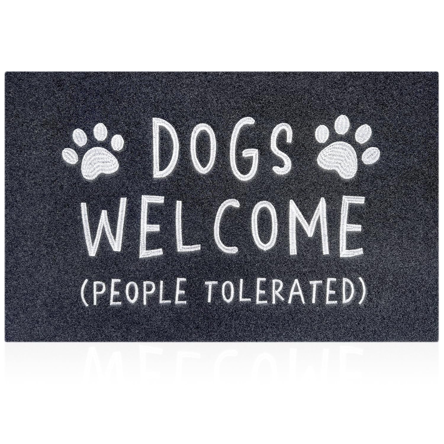 Aazzkang Dog Paw Doormat Funny Welcome Mat 36'X24' With Non Slip Rubber Backing Easy To Clean Front Door Mat For Entrance