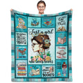 Book Lovers Gifts for Women, Gifts for Book Lovers, Books/Reading Blanket 60X50, Just a Girl Who Loves Books Blanket, Gifts fo