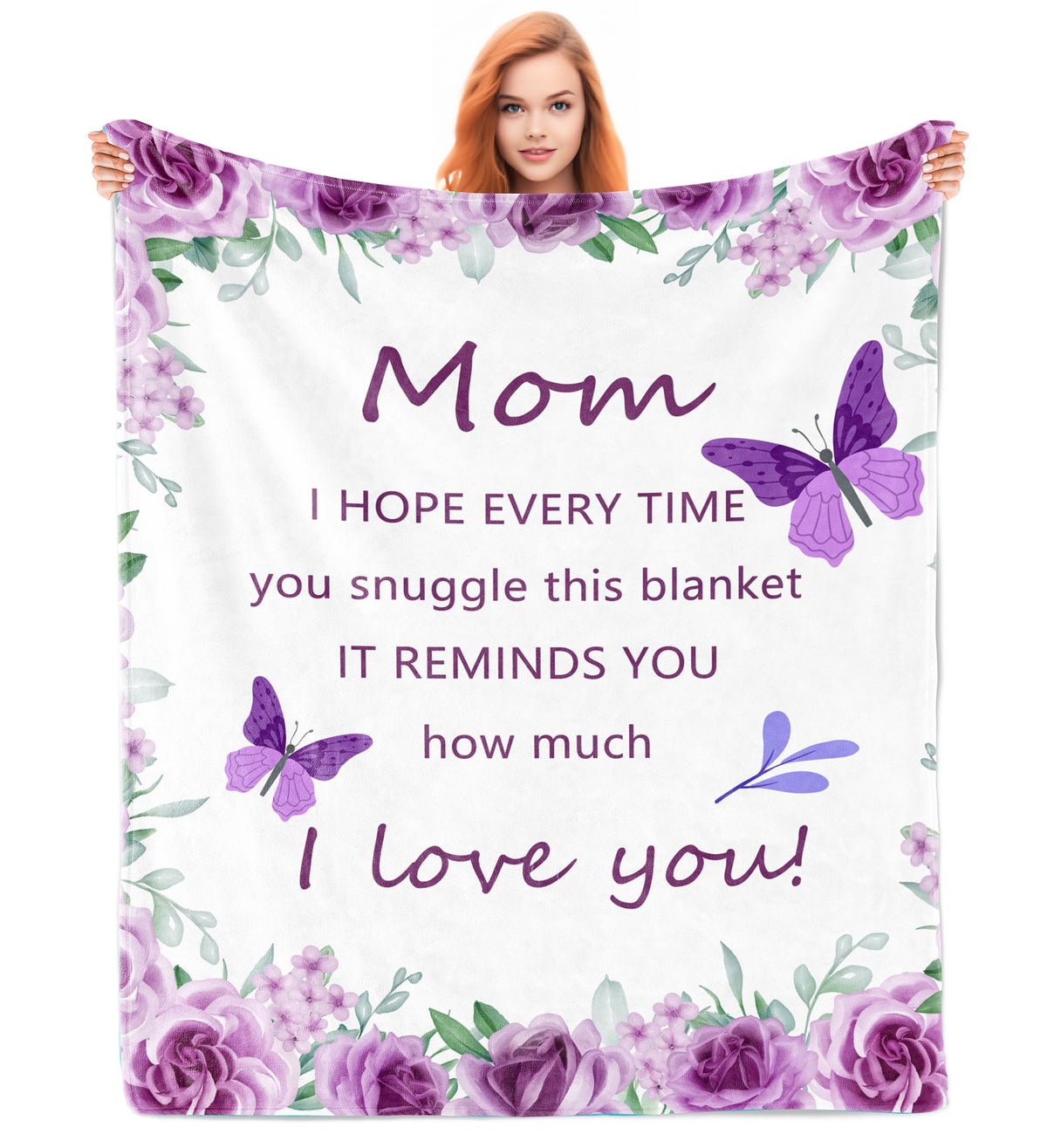 Noxkioy Gifts For Mom Blanket 60'X50', Mom Birthday Gifts, Mothers Day Birthday Gifts For Mom, Mom Gifts From Daughters Son, G