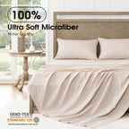 Freshculture Floral Bed Sheets - Ultra Soft California King Sheets Set - Brushed Microfiber Pink Floral Sheets- Deep Pockets - E