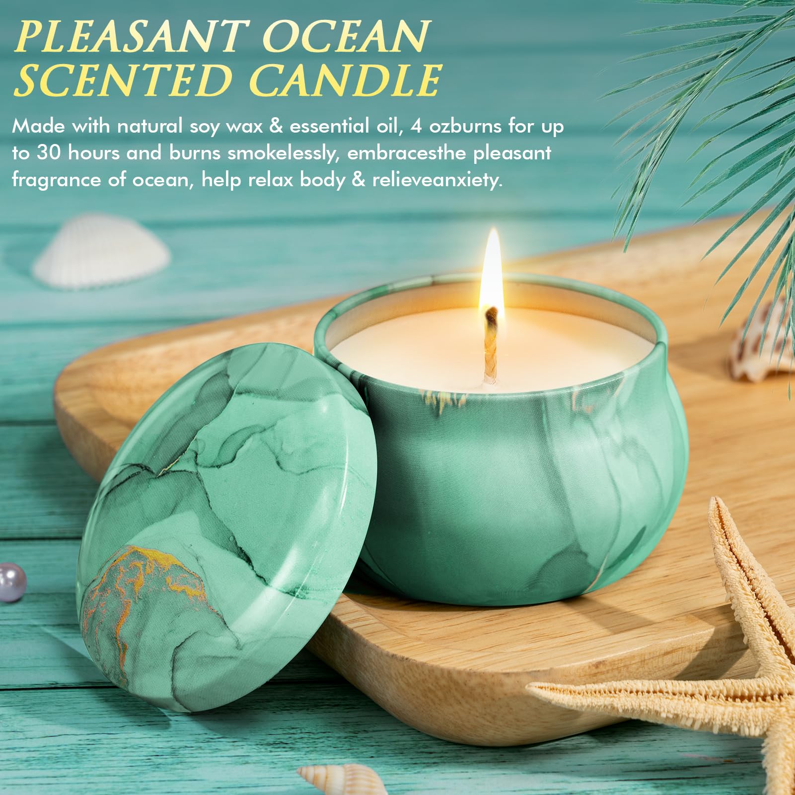 Birthday Gifts For Women Self Care Gifts Get Well Soon Gifts Package Ocean Relaxing Spa Gift Anniversary Gift Basket Kit With Fl