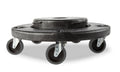 Rubbermaid Commercial Products Quiet Brute Trash Can Dolly with Wheels, Black, Transports 20, 32, 44 and 55G Brute Containers