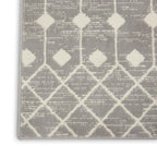 Nourison Grafix Moroccan Grey 8'6' X 12' Area Rug, Easy Cleaning, Non Shedding, Bed Room, Living Room, Dining Room, Kitchen (9X