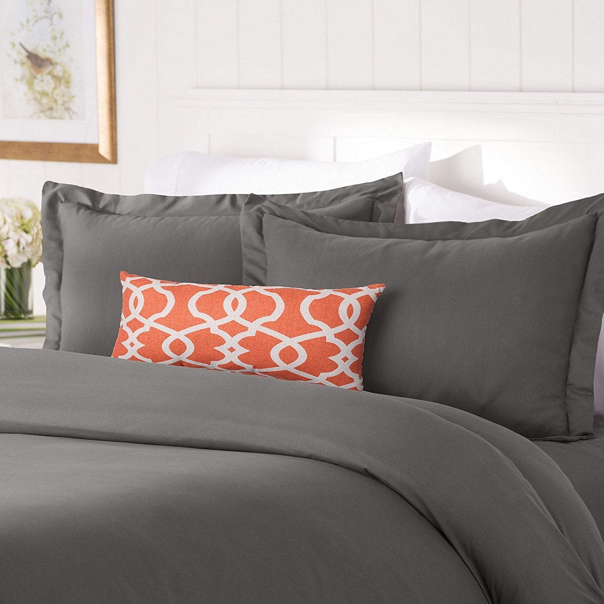 Elegant Comfort Luxury Softest Bedding Duvet Cover Set - 1500 Premier Hotel Quality Luxurious Silky-Soft Wrinkle Free 3-Piece Du