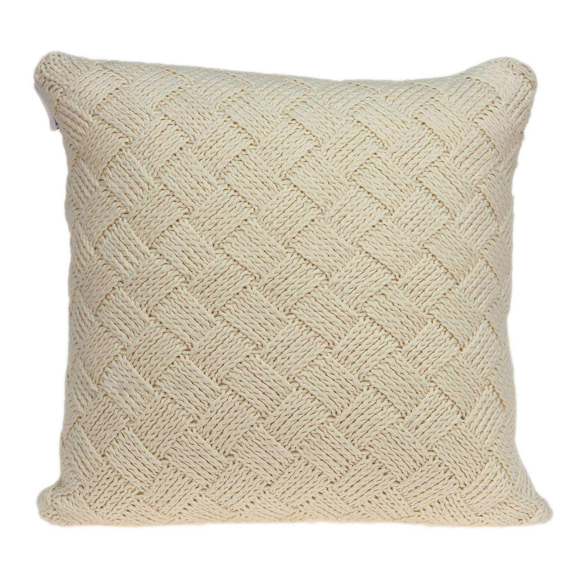 HomeRoots 100% Cotton Parkland Collection Caden Transitional Beige Pillow Cover