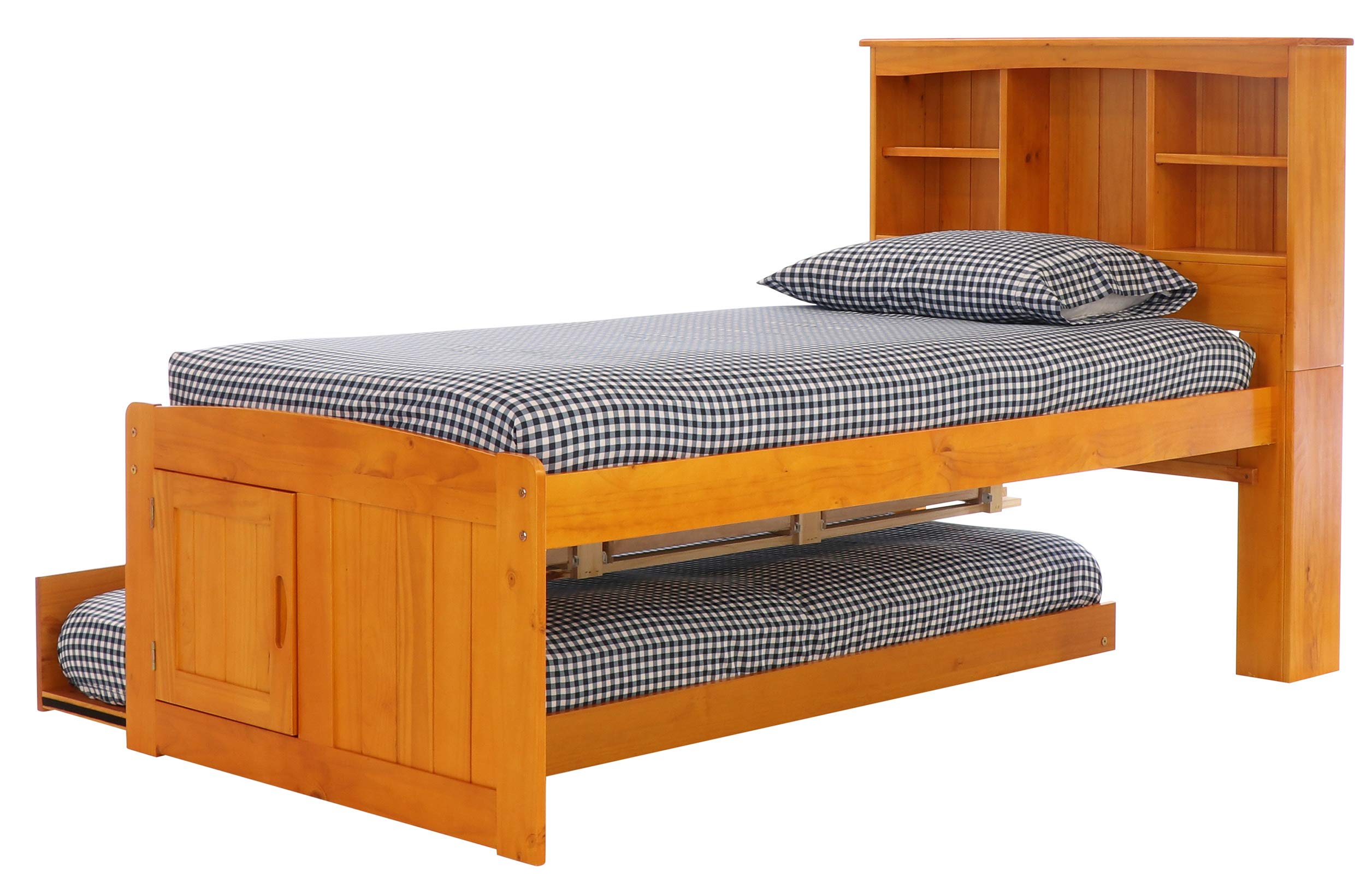 American Furniture Classics 2120-K3-KD Platform, Twin, Warm Honey