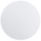 Flash Furniture Elon 4' Round All-Occasion Plastic Folding Event Table, Foldable Portable Banquet Table for Indoor/Outdoor Events, White