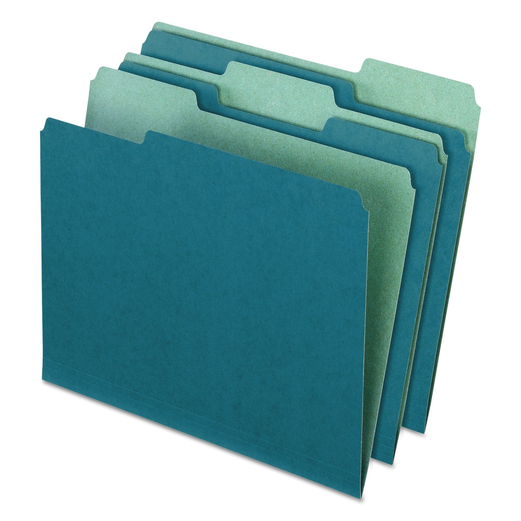 Earthwise By Pendaflex 04302 Recycled File Folders, 1/3 Top Tab, Letter, Blue (Box Of 100)