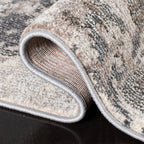 Safavieh Madison Collection Accent Rug - 2'2'' X 4', Grey & Beige, Boho Abstract Design, Non-Shedding & Easy Care, Ideal For Hig