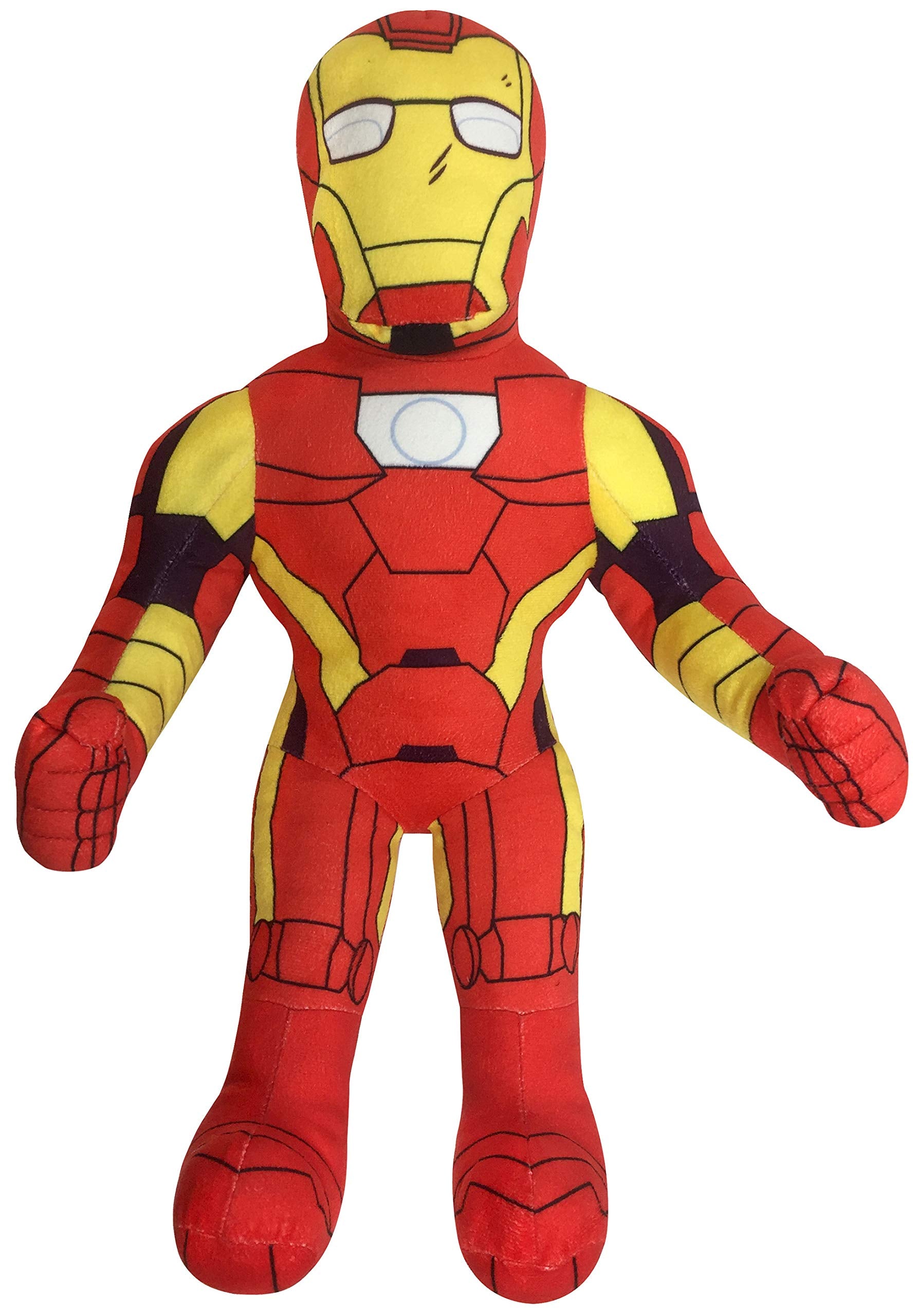 Marvel Super Hero Adventures Toddler Iron Man Plush Stuffed Pillow Buddy - Super Soft Polyester Microfiber, 20 Inch (Official Ma