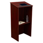Oklahoma Sound 222-MY Full Floor Lectern, 23" Width x 46-1/2" Height x 16" Depth, Mahogany