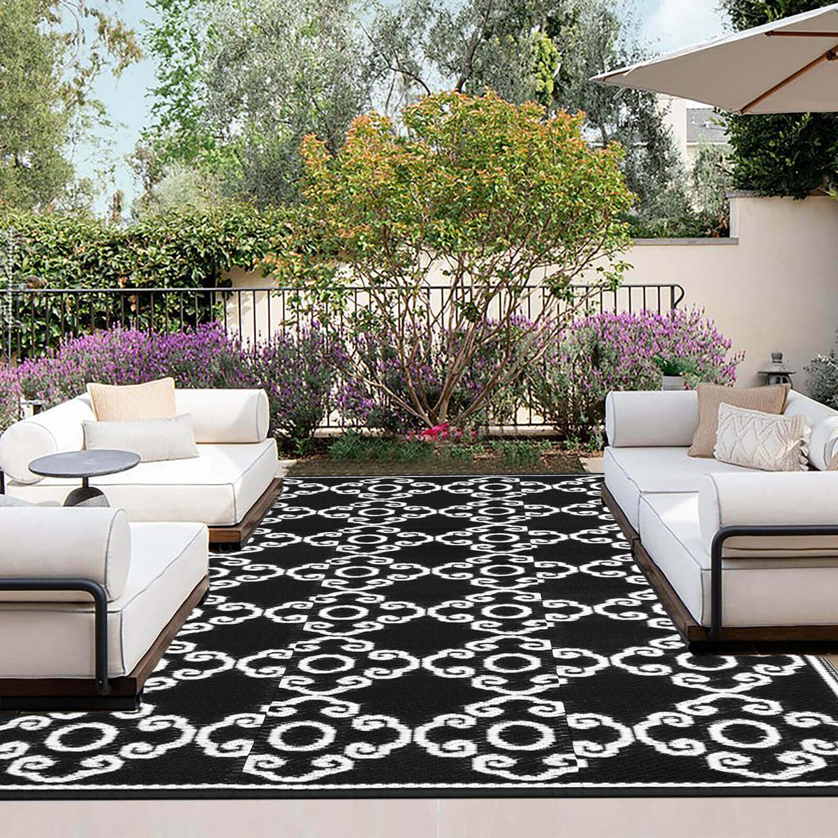 Outdoorlines Outdoor Reversible Rugs For Patio 5X8 Ft - Outside Plastic Carpet, Stain & Uv Resistant Portable Rv Mat, Straw Rug