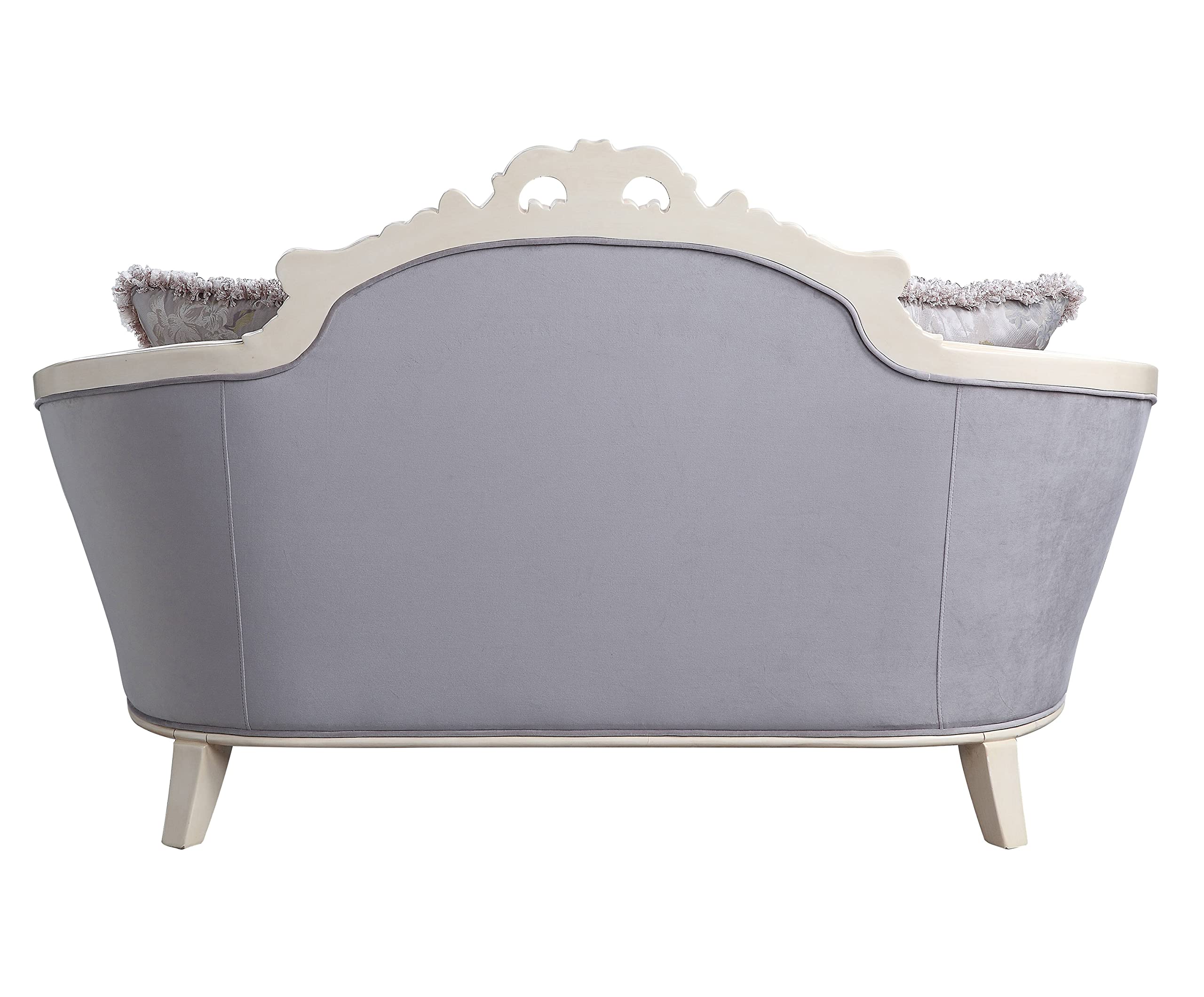 Acme Galelvith Loveseat with 4 Pillows in Gray