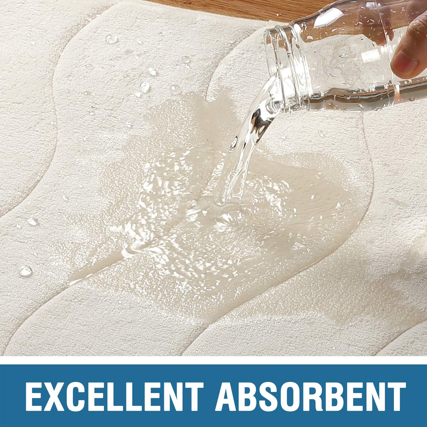 Flamingo P Memory Foam Bath Mat Rug, Bath Mats For Bathroom Extra Soft Absorbent Bathroom Rugs Non Slip Bath Rug Carpet For Bath