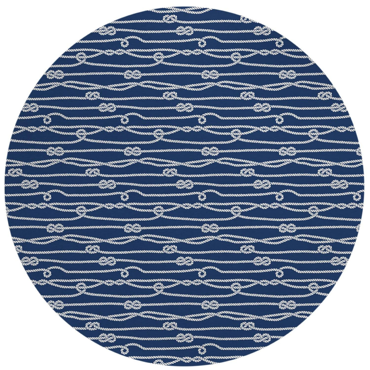 Dalyn Indoor Outdoor Harbor Ha7 Navy Washable 8' X 8' Round Rug Ha7Na8Ro