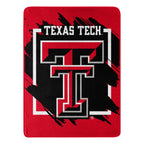 Texas Tech Red Raiders Blanket 46X60 Micro Raschel Dimensional Design Rolled
