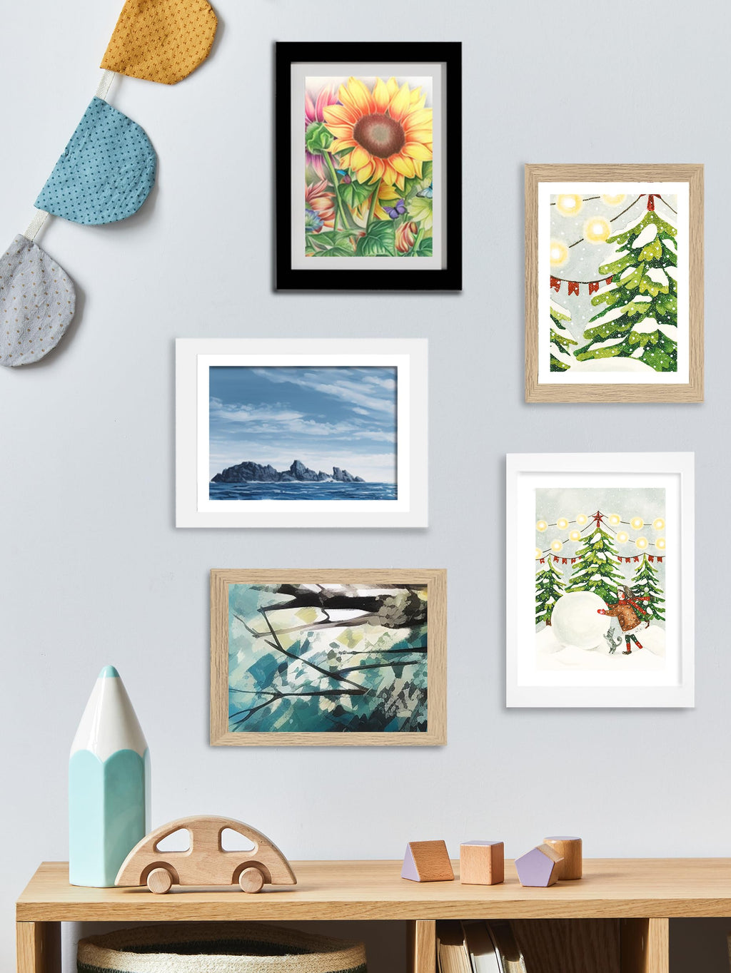 Orionstar 3 Pack Kids Art Frames, Kids Artwork Picture Frames Changeable, Front Opening Picture Display Frames, Holds 11.8X8.5 1