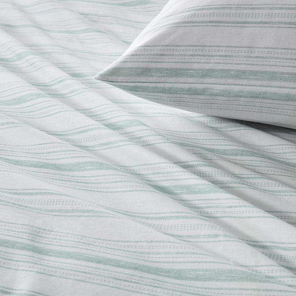 Comfort Spaces 100% Cotton Sheet Set Breathable, Lightweight, Soft With 14' Elastic Pocket Fits Up To 16' Mattress, All Season Cozy Bedding, Matching Pillow Case, King Good Vibes 4 Piece