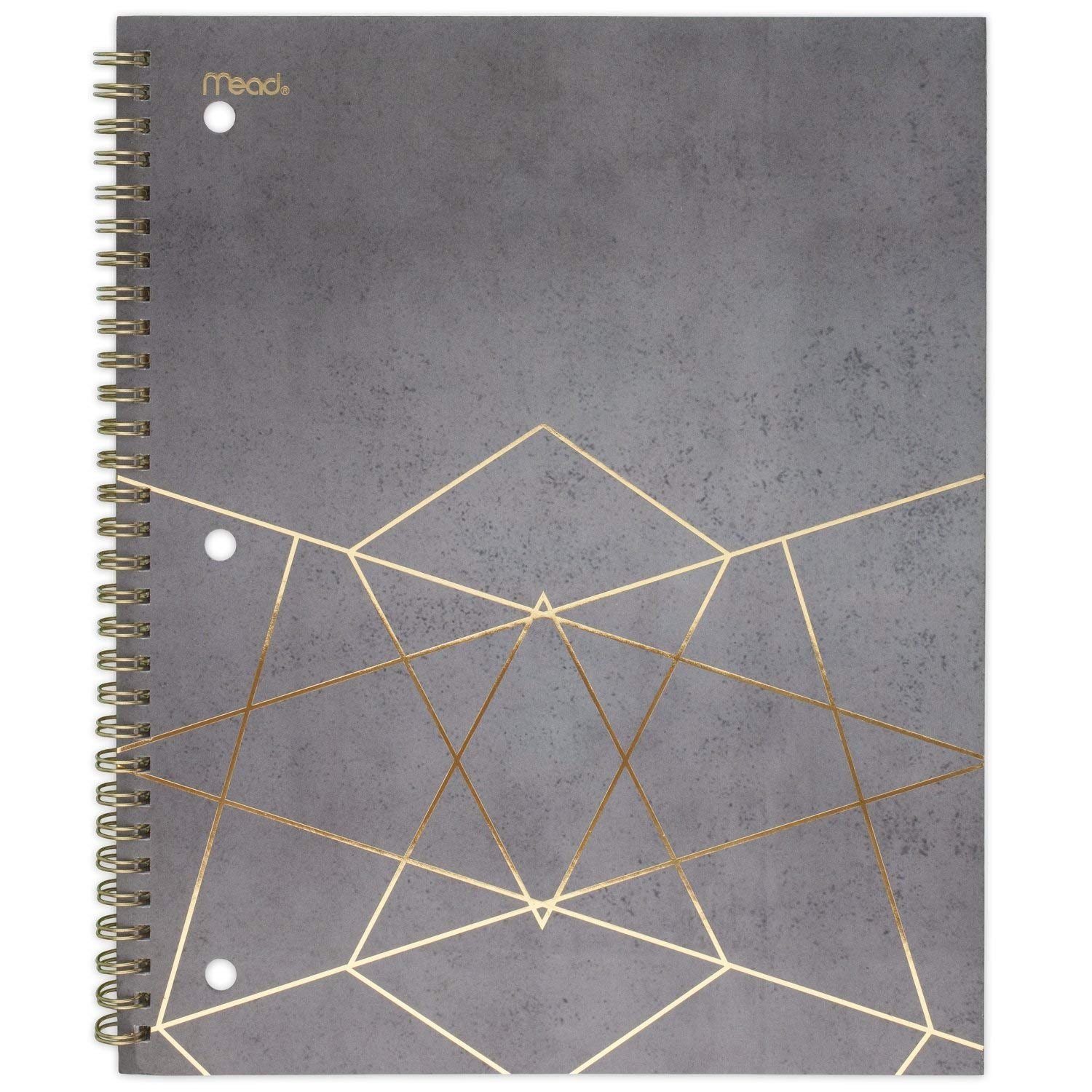 Mead Spiral Notebook, 1 Subject, College Ruled Paper, 80 Sheets, Modern Chic, Design Selected For You, 1 Count (07154)