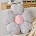 Flower Shaped Pillow, Cute Decorative Throw Pillows With Soft Rabbit Fur For Couch Bed Chair Floor, Christmas Pillow Seating Cus