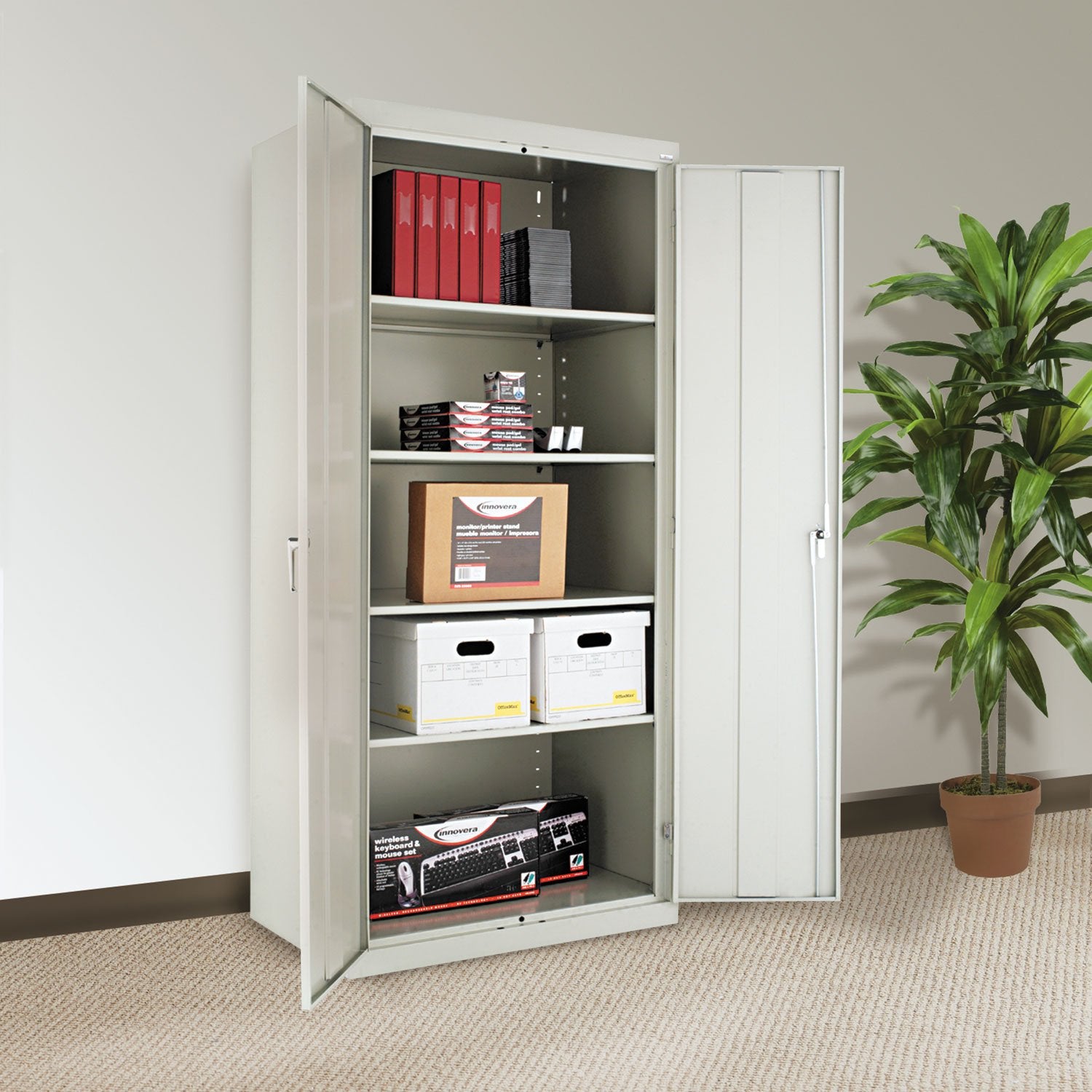 Alera Heavy Duty Welded Storage Cabinet Alecm7824Lg Each