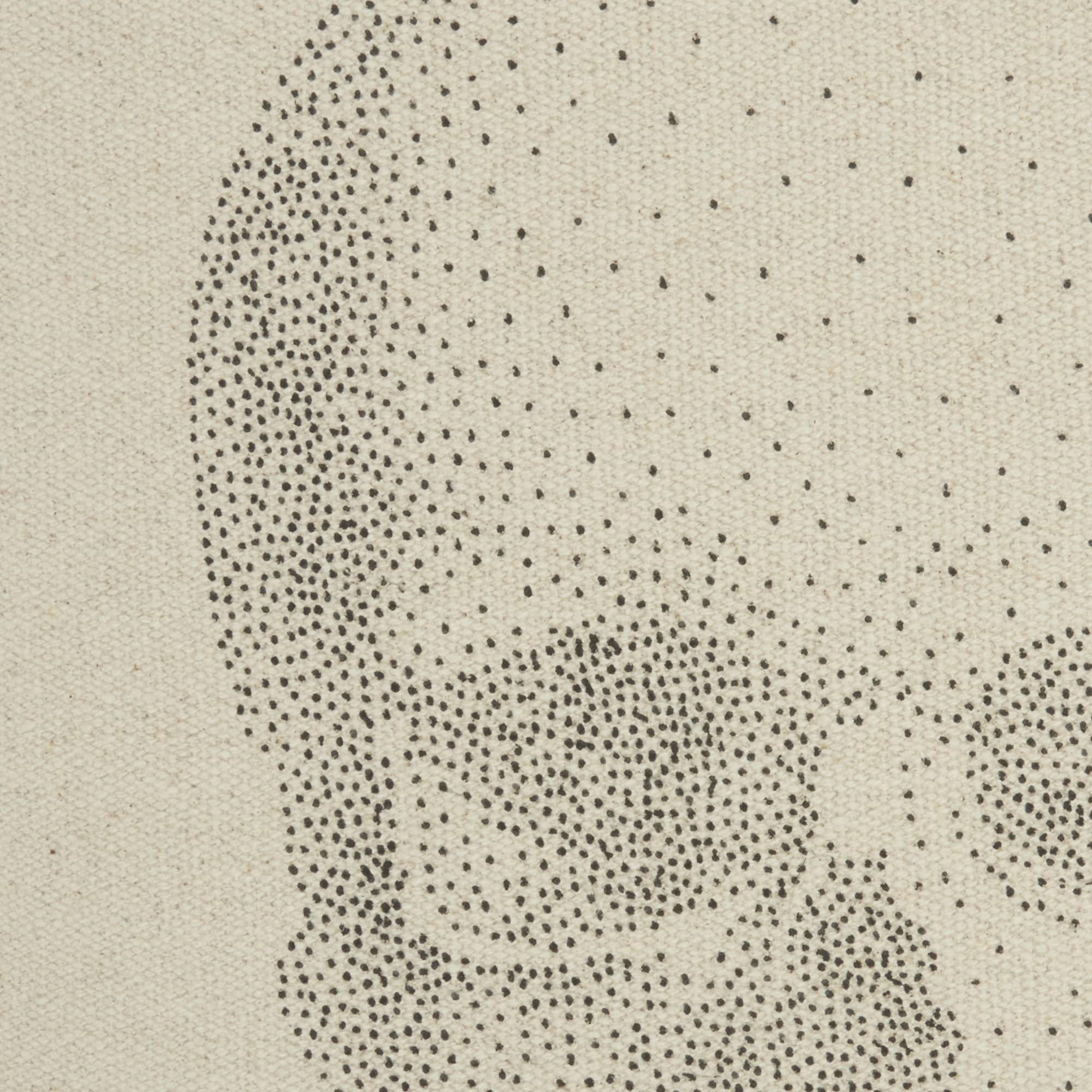 HomeRoots 100% Cotton Natural Beige Faded Skull Throw Pillow