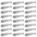 Peryiter Metal Reserved Table Signs Metal Reserved Sign Double Sided Table Stand Tents Seating Tent for Wedding Restaurant Cerem