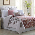 Modern Threads Rose Farmhouse 8Piece Embellished All Season Down Alternative Comforter Set Bedding With Matching Shams, Decorat