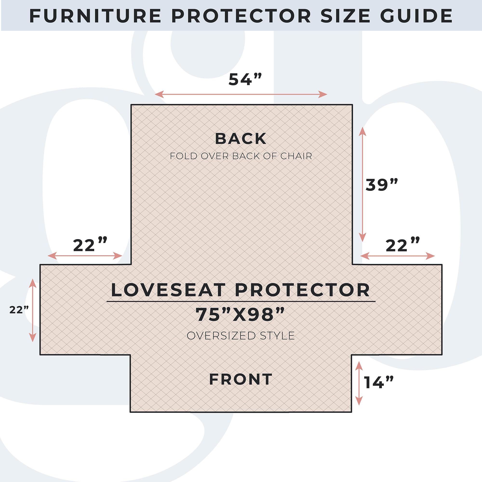 Great Bay Home Reversible Patchwork Loveseat Cover - Washable Slipcover Furniture Protector With Elastic Straps - Couch Cover For Dogs, Kids, And Pets - Box-Stitched Detail (Loveseat, Dusty Rose)