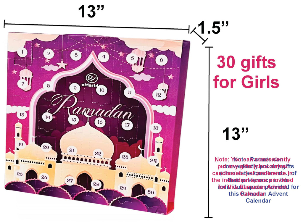 Ramadan Gift, Ramadan Countdown Calendar Ramadan Advent Calendar, Ramadan Gift For Girls, Ramadan Home Decorations Ramadan Calen