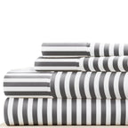 Linen Market 4 Piece King Bedding Sheet Set (Gray Ribbon) - Sleep Better Than Ever With These Ultra-Soft & Cooling Bed Sheets Fo