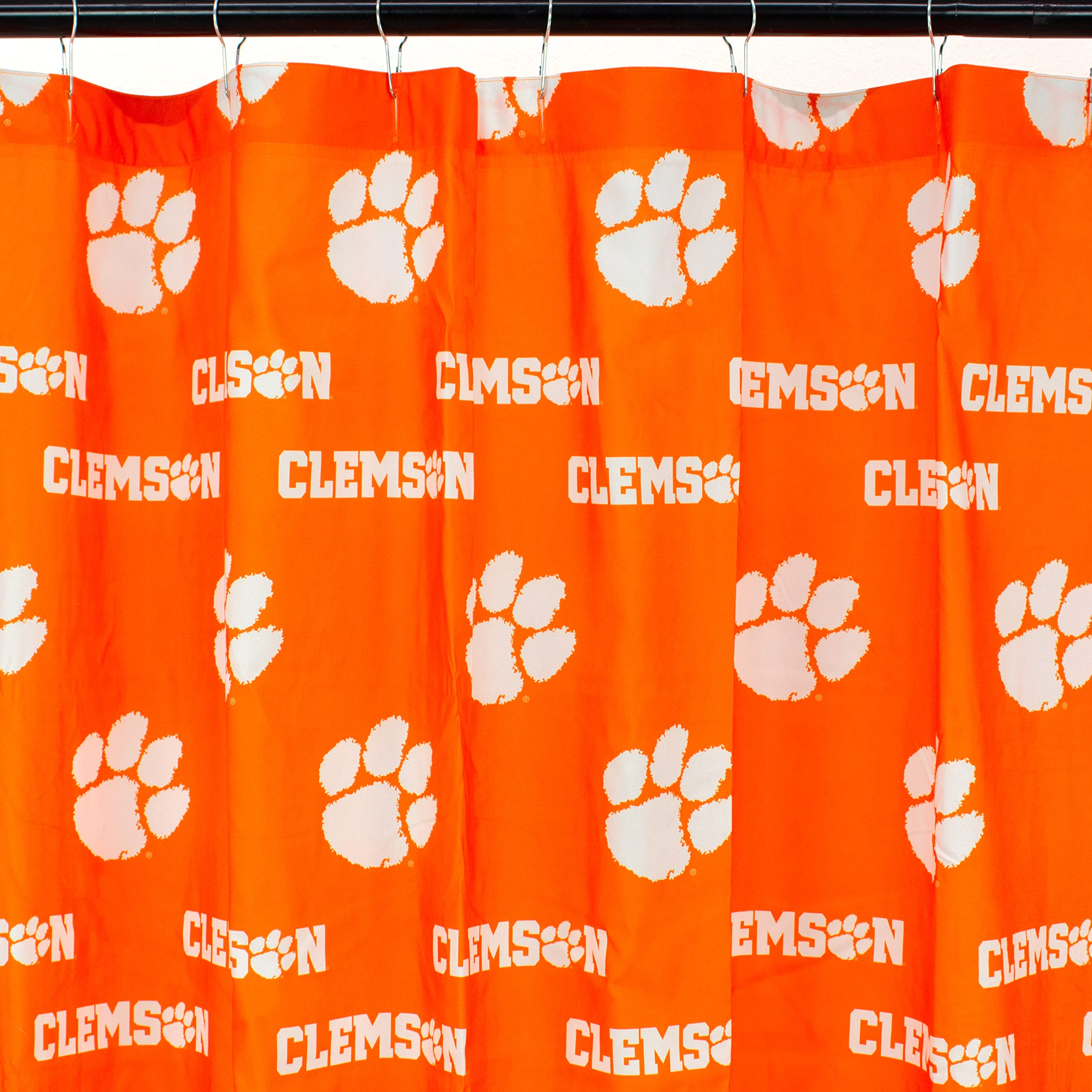 College Covers Everything Comfy Clemson Tigers Bright And Colorful Shower Curtain Cover 70 ' X 72 '
