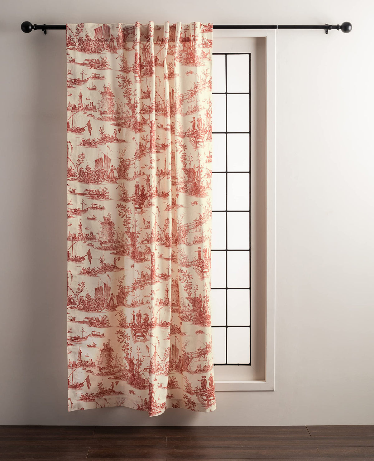 Maison D' Hermine 100% Cotton Curtain - 50'X84' Cardinal Decorative Curtain - Aesthetic Curtains For Farmhouse, Kitchen & Bedr