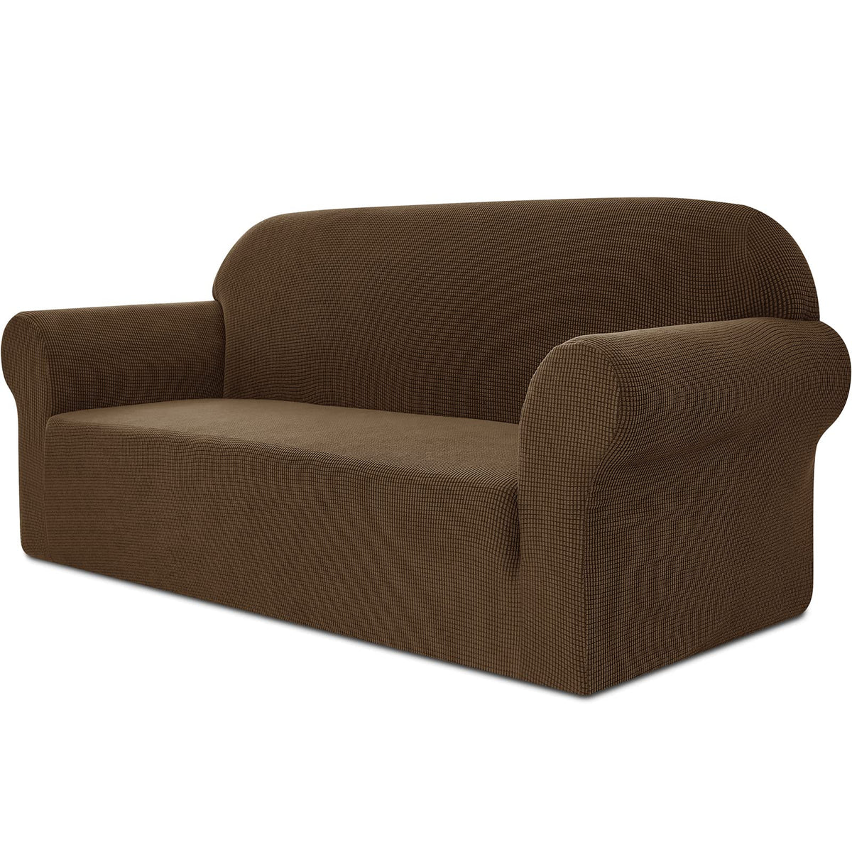SUBRTEX Sofa 1 Piece All-Inclusive Stretch Couch Covers Elastic Soft Furniture Protector for Living Room 2-Seaters Washable Slip