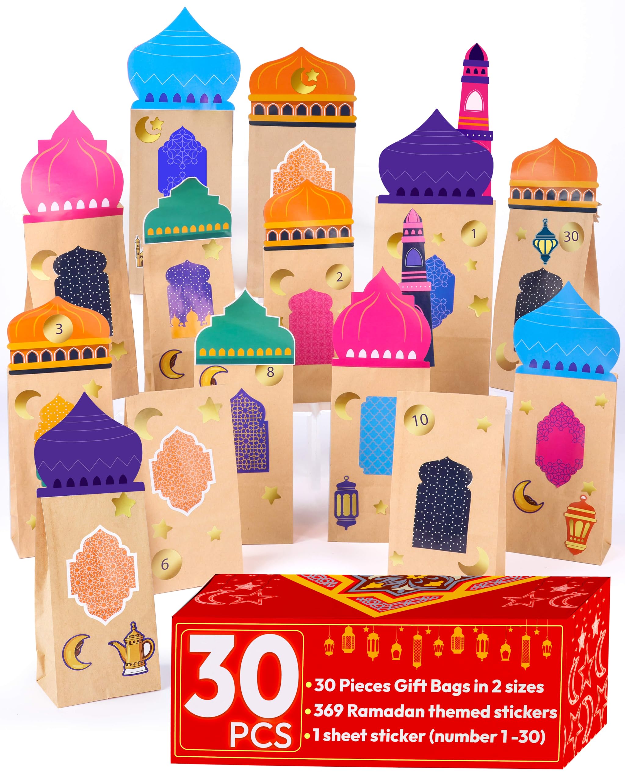 OLEEK ramadan advent calendar for kids - Ramadan decorations for home 2026 - Ramdan calendar - Ramadan gifts - ramadans decor - 