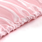 Homiest Blush Pink Satin Fitted Sheet Full Size Fitted Bed Sheet, Deep Pocket Fitted Sheet Only, Luxury & Ultra Soft Bedding Fitted Sheet Single Bottom Bed Sheets Sold Separately