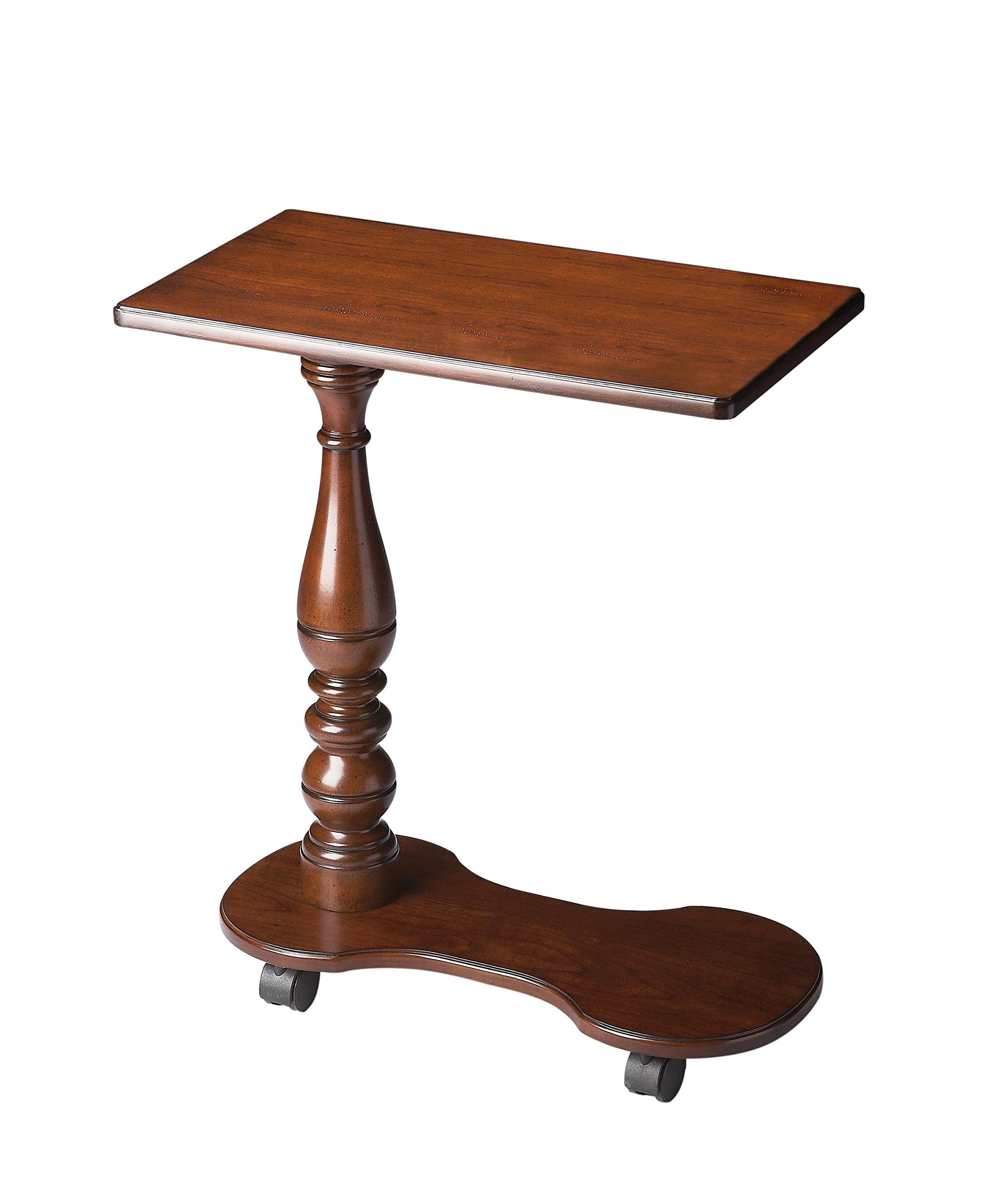 Butler Mabry Wood Mobile Tray Table in Black Licorice