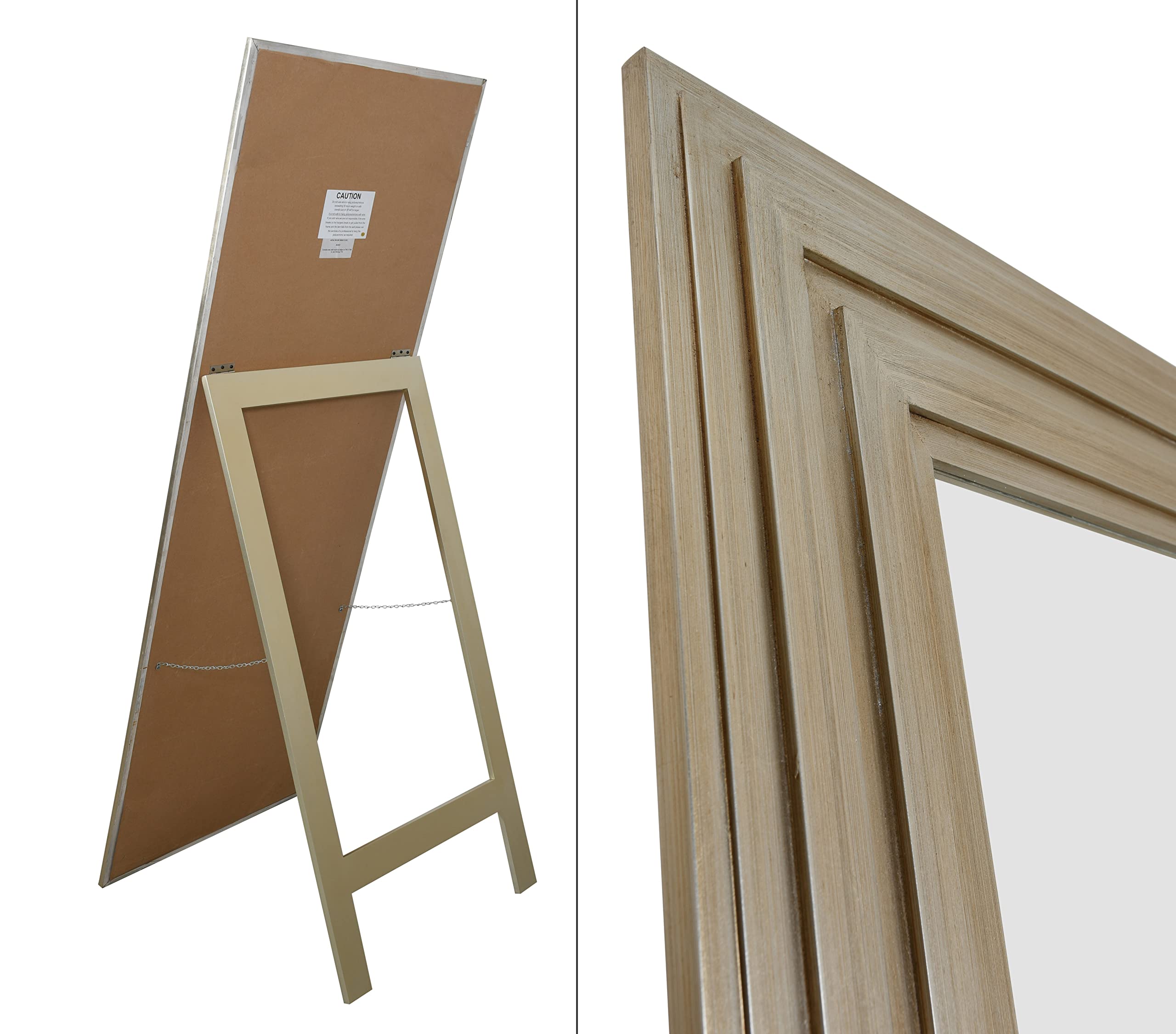 Afd Home Cheval Mirror Silver Rustic Silver