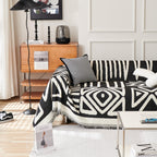 Handontime Boho Sofa Covers For Dogs Black Couch Sofa Covers For 3 Cushion Couch Sofa Beige Chenille Sofa Slipcover Couch Covers For Sectional L Shaped Couch Pets Protector Furniture Covers, 91' X118'