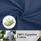 4 Pack Pillow Protector King Size 100% Egyptian Cotton Pillow Covers, 400 Thread Count Sateen Weave Cooling Pillow Cases With Zi