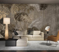 Cliouar-Turtle Backed Bamboo Plantain Leaf Plant Wall Mural Wallpaper Peel and Stick 137 x 102