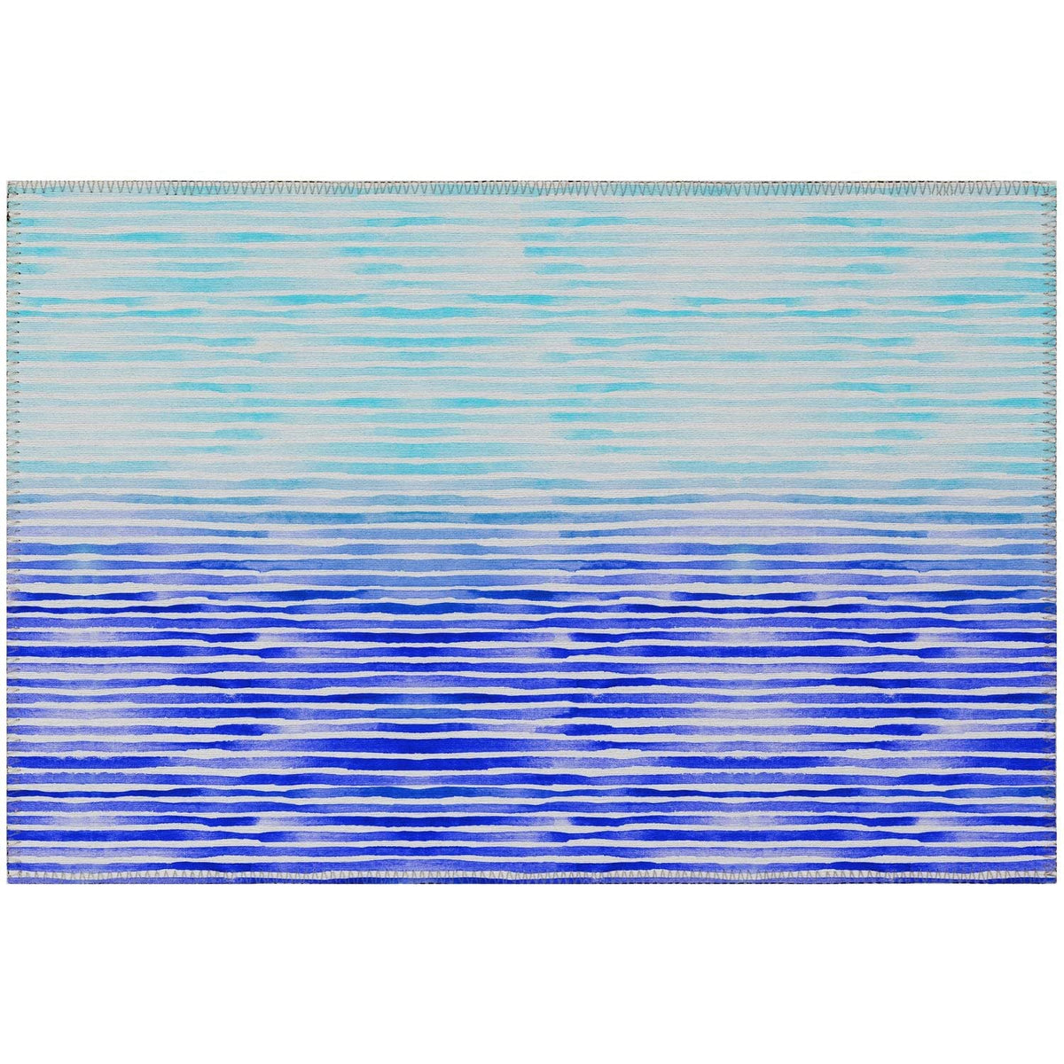 Seabreeze Sz8 Blue Coastal Rug Rectangle 3' X 5'