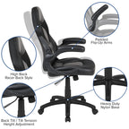 Flash Furniture Red Gaming Desk And Black Racing Chair Set With Cup Holder And Headphone Hook