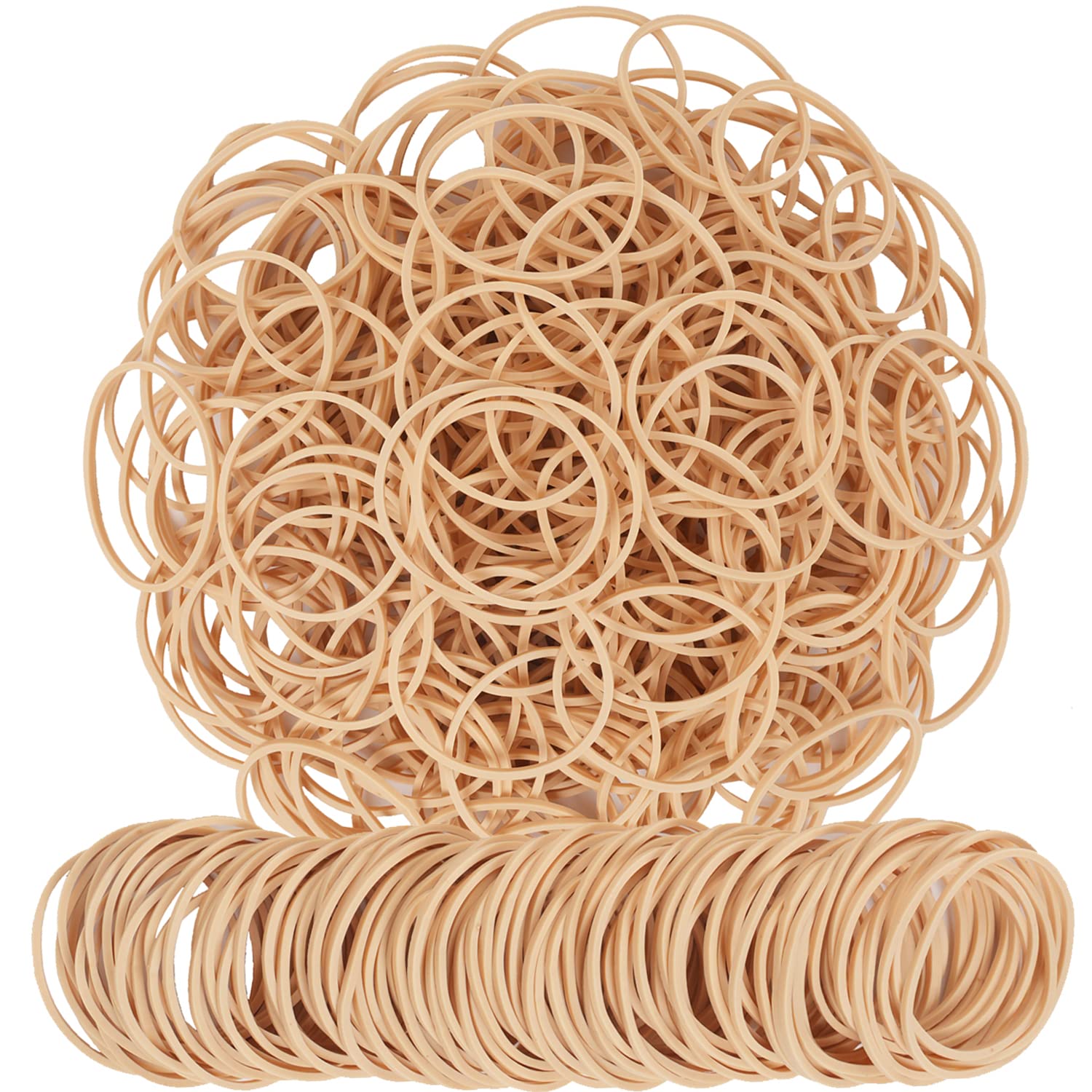Aiwoqi Rubber Bands Size16 Elastic Rubber Band #16 Light Brown 600Pcs Rubber Bands Office Supplies File Folders Litter Box