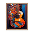 Poster Master Vintage Music Poster - Retro Instrument Print - Gift for Artist, Friend - Acoustic Guitar Design, Illustration, Co