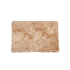 HomeRoots Decor 3-inch x 5-inch Tan Rectangular Faux Fur - Area Rug